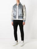 silky effect bomber jacket