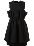pleated overlay dress