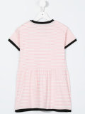 apple print striped dress