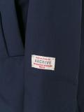 buttoned mid coat