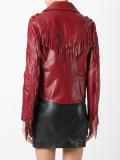 zipped biker jacket