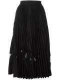 sheer pleated skirt