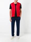 V-neck sleeveless cardigan