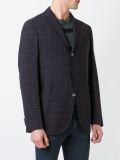 plaid single-breasted blazer