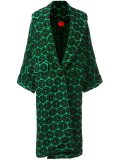 flare sleeve jacquard coat