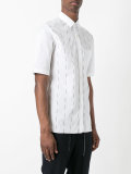 line print slim shirt