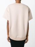embossed logo neoprene T-shirt