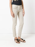 frayed trim jeans 