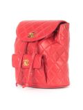 quilted chain backpack