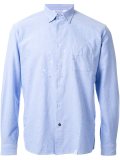 spotted button down shirt