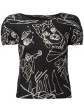 sketch pattern T-shirt