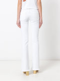 distressed hem jeans