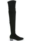 crystal heel over-the-knee boots