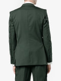 buttoned suit jacket