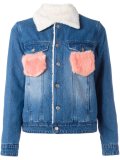fluffy flap pockets jacket