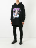logo print hoodie