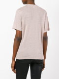 laced neck T-shirt