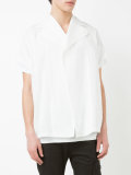 broad lapel shortsleeved shirt