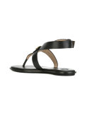 logo plaque flat sandals