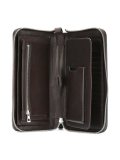 striped zipped wallet
