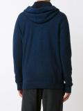 knitted zip hoodie