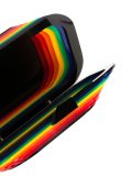 rainbow layered clutch bag