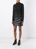 layered effect knitted cardigan