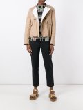 crinkled double breasted jacket