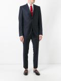 dot patterned suit