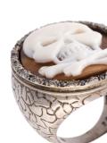embossed skull ring