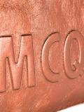 embossed logo clutch