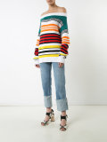 striped bardot sweater 