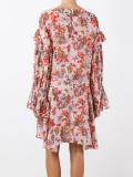 floral print ruffled dress