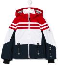 striped ski jacket
