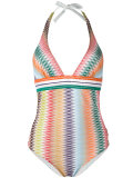 zig-zag pattern one-piece