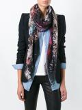 'fireworks' print scarf