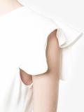 scalloped sleeve dress