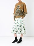 花朵印花A字形半身裙