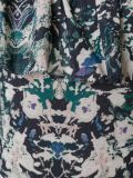 floral print ruffled off shoulder dress