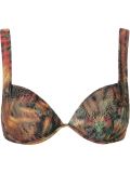 printed bikini top
