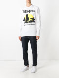 surf print sweatshirt