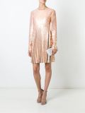 pleated sequin dress
