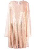 pleated sequin dress