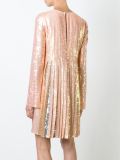 pleated sequin dress