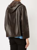 perforated hooded jacket