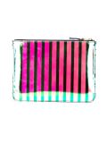 'Crazy Stripe'手拿包