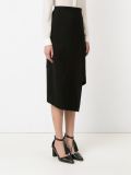 asymmetric midi skirt