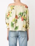 off shoulder floral tunic