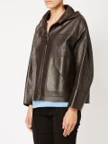 perforated hooded jacket
