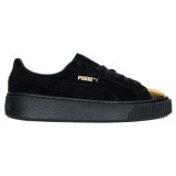 Women's Puma Suede Platform Gold Casual Shoes